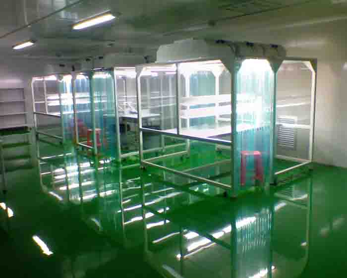 根據潔凈棚的使用性質和潔凈度要求，確定照度標準。